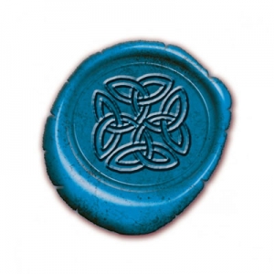 Набор из трех восковых печатей-символы : солнце, Викка, буддийский узел